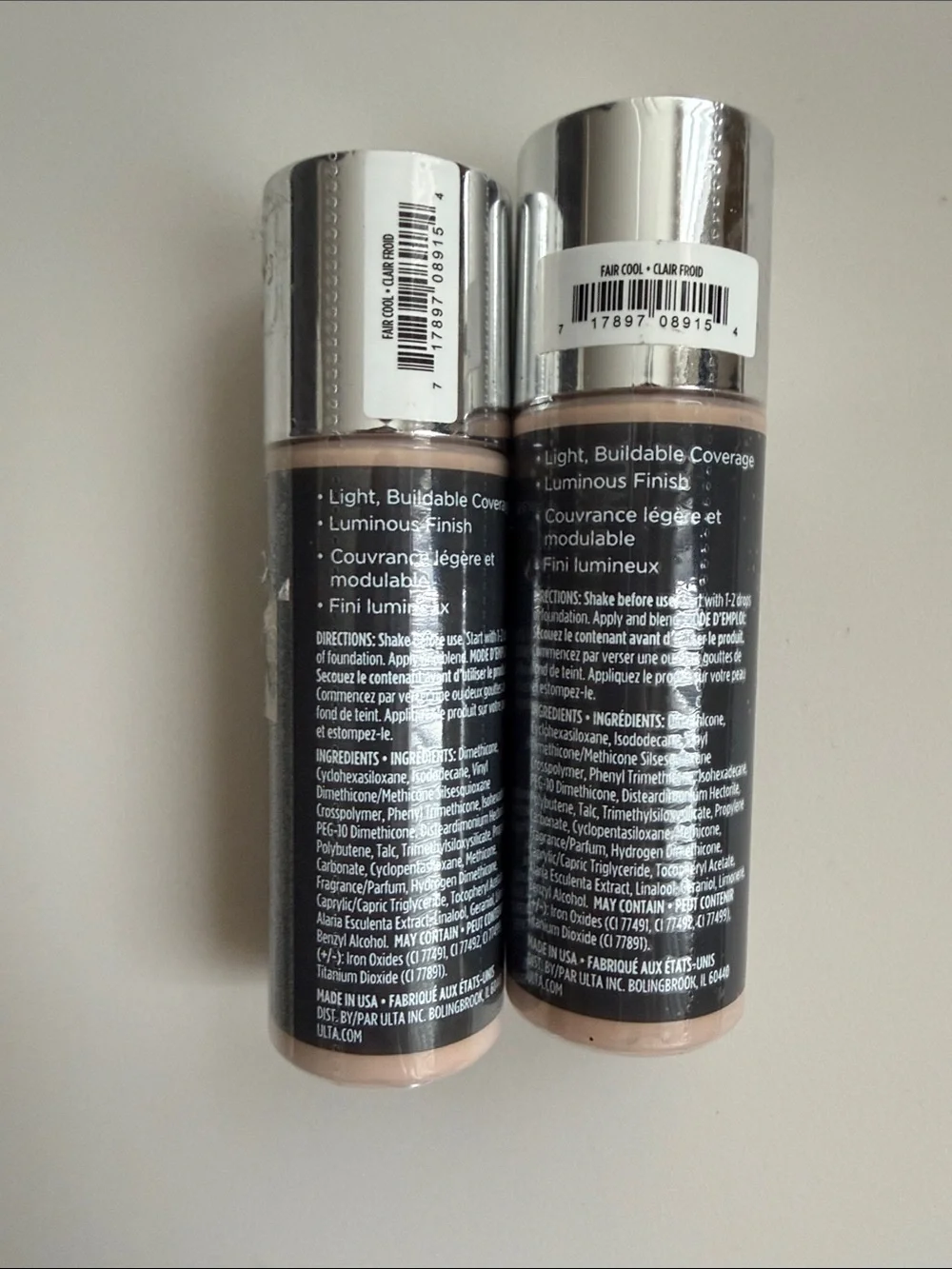ULTA Beauty Youthful Glow Foundation Serum Drops- FAIR COOL